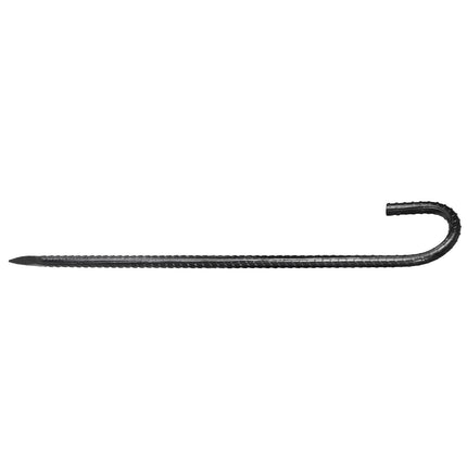 16-Inch J-Hook Rebar Stakes, Galvanized, 24-Pack