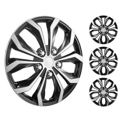 16 Inch Snap-On Hubcaps Set of 4, ABS-PC, Steel Wheels