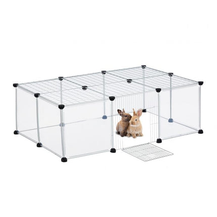 Enclos 16 pièces pour animaux en liberté Transparent