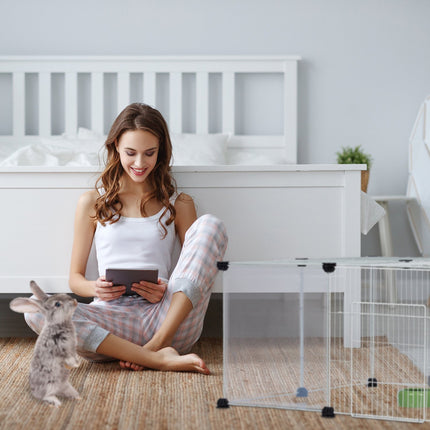 Enclos 16 pièces pour animaux en liberté Transparent