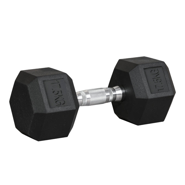 17,5 kg Hexagonal-Hanteln, schwarzes Eisen für das Krafttraining