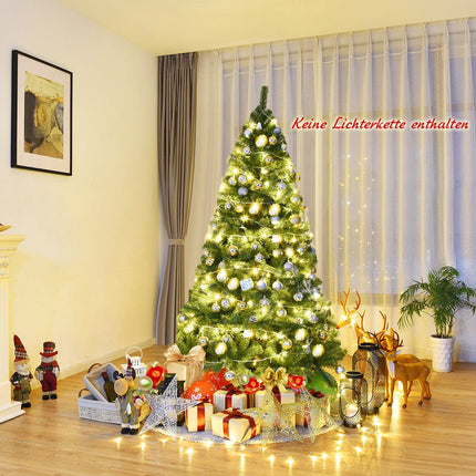 180cm Künstlicher Weihnachtsbaum Tannenbaum mit 1.000 PVC Tannennadeln Grün