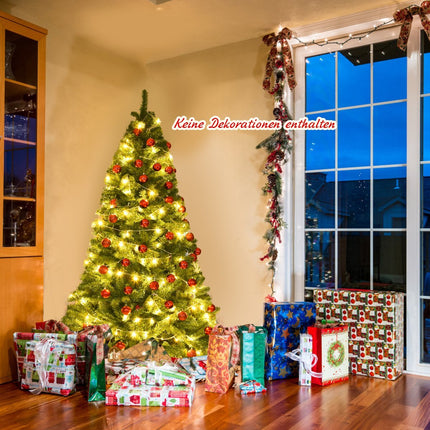 180cm Künstlicher Weihnachtsbaum Tannenbaum mit 1.000 PVC Tannennadeln Grün