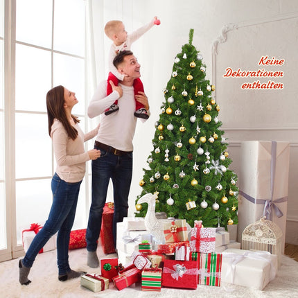 180cm Künstlicher Weihnachtsbaum Tannenbaum mit 1.000 PVC Tannennadeln Grün