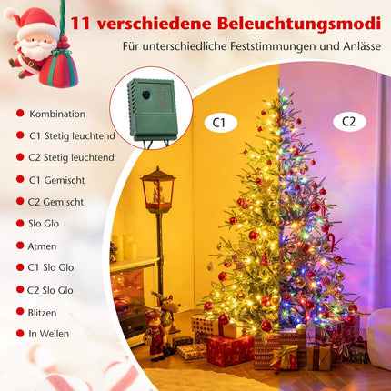 Umělý vánoční stromek 180 cm s 250 LED světly