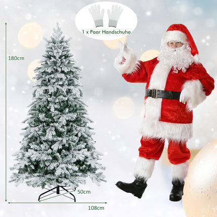 180 cm Artificial Christmas Tree with 260 Warm White LEDs