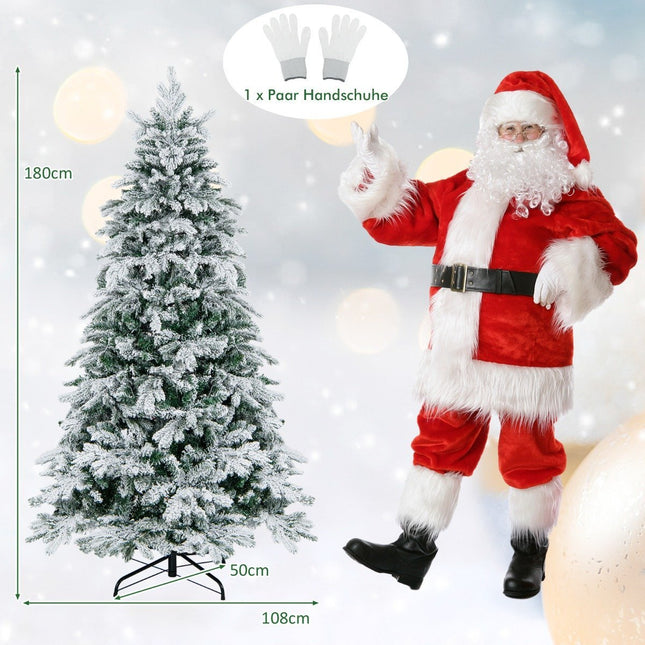 180 cm künstlicher Weihnachtsbaum mit 260 warmweißen LEDs