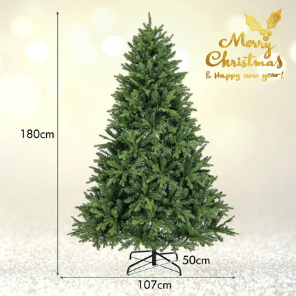 180 cm Artificial Christmas Tree with 350 LED Lights