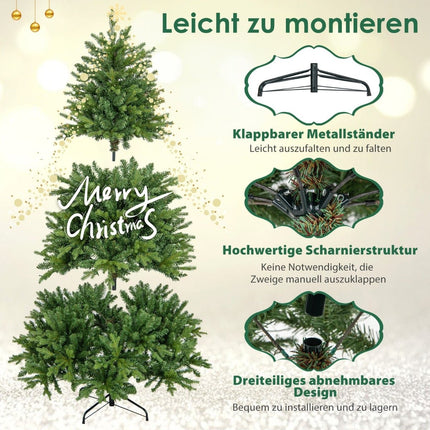 180 cm Artificial Christmas Tree with 350 LED Lights