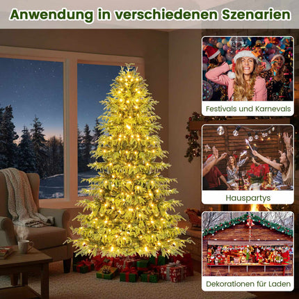 180 cm Artificial Christmas Tree with LED Lights