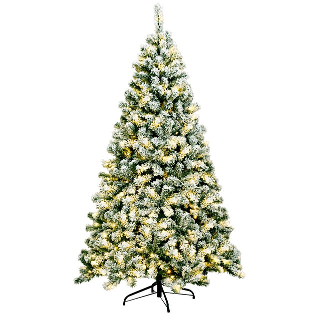 180 cm großer künstlicher Weihnachtsbaum mit LED-Beleuchtung