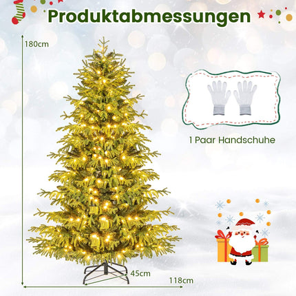 180 cm Artificial Christmas Tree with LED Lights