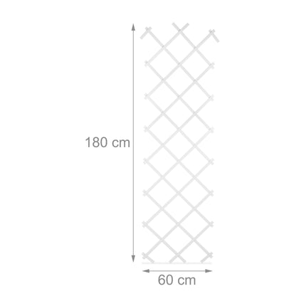 180 cm ausziehbarer Spalier, 3er-Set