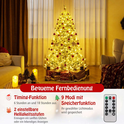 180 cm Pre-Lit Artificial Christmas Tree, 350 LEDs