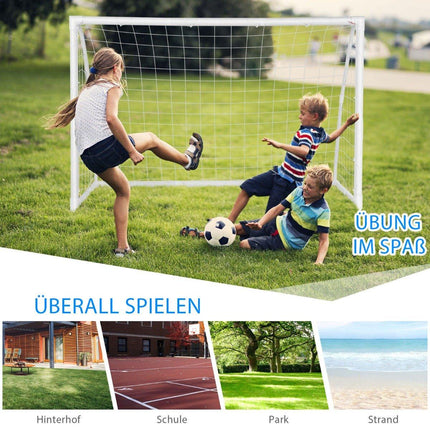 180 x 120 cm großes Kinder-Fußballtor für Spiel und Training von Kindern und Jugendlichen ab 6 Jahren