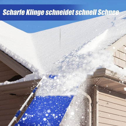 189-620 cm Schneedachrechen aus Aluminium Dachrechen Schneeräumer mit Oxford-Gewebe