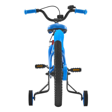 18-Inch BMX Kids Bike With Training Wheels, Blue