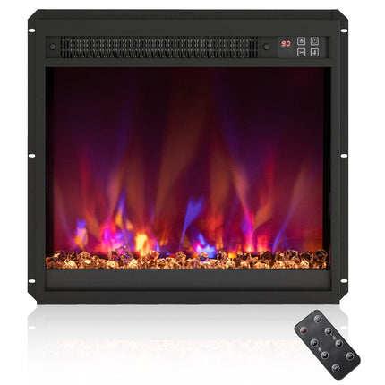 18-Inch Electric Fireplace Insert, Remote, Adjustable Flame