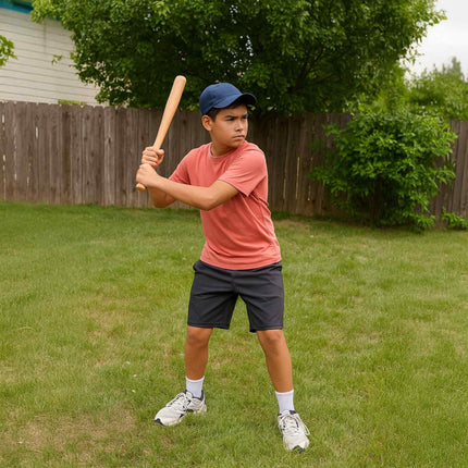 Baseballschläger aus Holz, 18 Zoll, mit Jutetasche