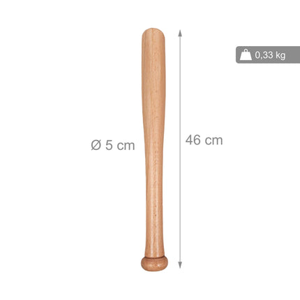 Baseballschläger aus Holz, 18 Zoll, mit Jutetasche