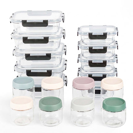 18-teiliges Glas-Vorratsdosen-Set