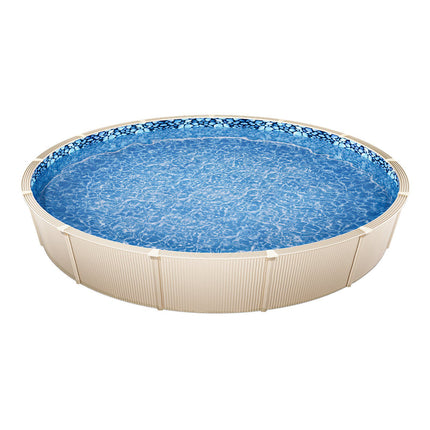 18ft Round Above-Ground Pool Liner, Overlap Vinyl, 54in