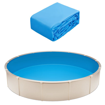 18ft Round Pool Liner, Vinyl Overlap, 52in Wall