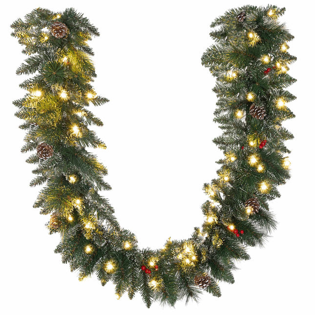 1,8 m künstliche Weihnachtsdekoration mit LED-Lichtern