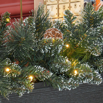 1,8 m künstliche Weihnachtsdekoration mit LED-Lichtern