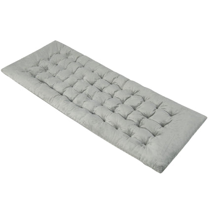 190 x 70 cm Baumwoll-Feldbettauflage 7 cm dicke Matratze mit 4 Befestigungsgurten grau