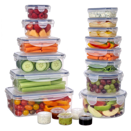 19-Piece Airtight Plastic Food Storage Container Set