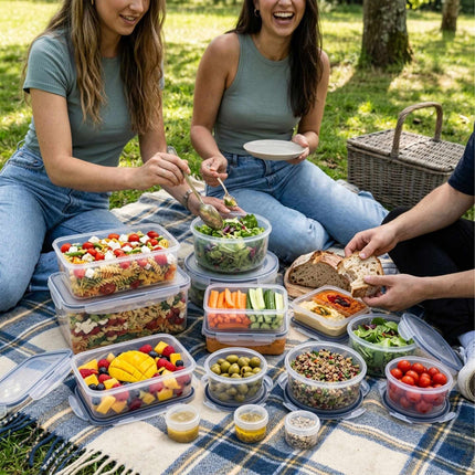 19-Piece Airtight Plastic Food Storage Container Set