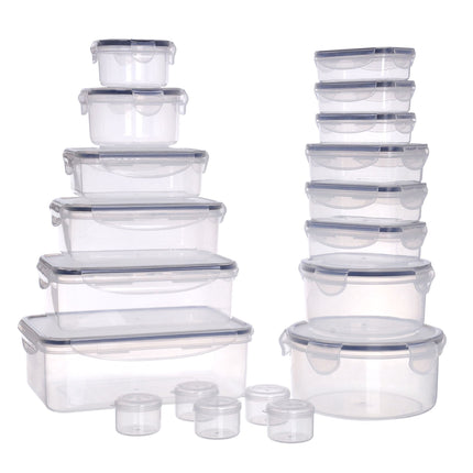 19-Piece Airtight Plastic Food Storage Container Set