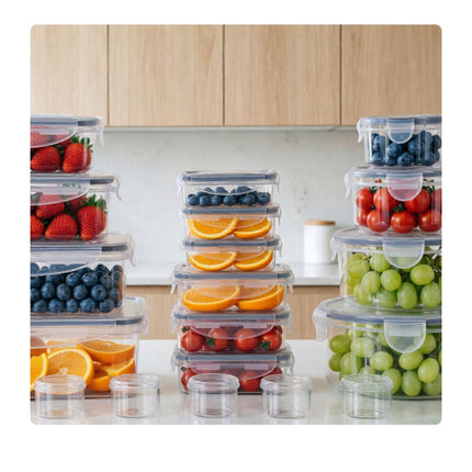 19-Piece Airtight Plastic Food Storage Container Set