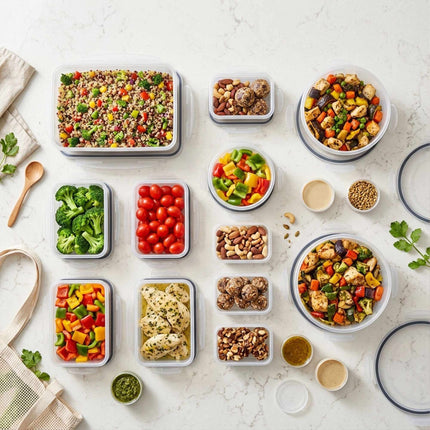 19-Piece Airtight Plastic Food Storage Container Set