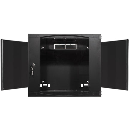 Nástěnný serverový rozvaděč 19" U12 540 x 450 x 595 mm, nesmontovaný, černý