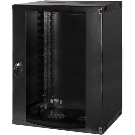 Nástěnný serverový rozvaděč 19" U15 540 x 450 x 725 mm, nesmontovaný, černý
