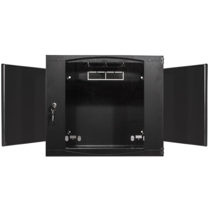 Nástěnný serverový rozvaděč 19" U15 540 x 450 x 725 mm, nesmontovaný, černý