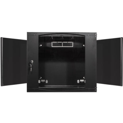 Nástěnný serverový rozvaděč 19" U9 540 x 450 x 460 mm, nesmontovaný, černý