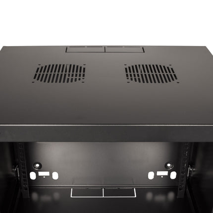 Nástěnný serverový rozvaděč 19" U9 540 x 450 x 460 mm, nesmontovaný, černý