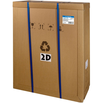 Nástěnný serverový rozvaděč 19" U9 540 x 450 x 460 mm, nesmontovaný, černý