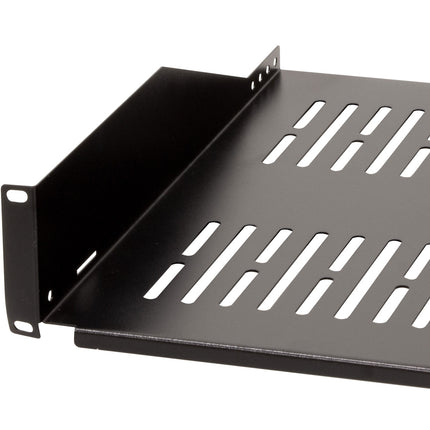 19" shelf 2U 440 x 406 mm max 25 kg Black