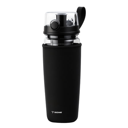 1-Liter-Wasserflasche mit Behälter