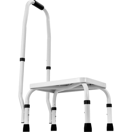 1-Step Steel Step Stool With Handrail, 150 kg, Adjustable
