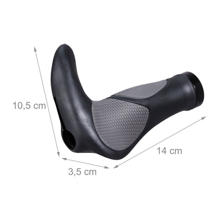 1 pair of ergonomic bicycle handles