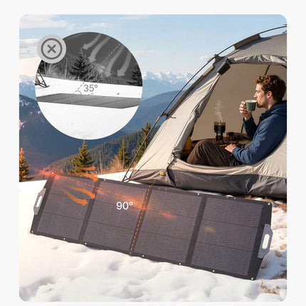 200W Foldable Solar Panel, Mono, MC4, USB C, IP67