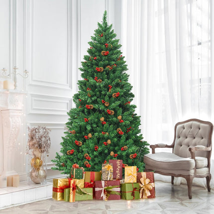 200cm künstlicher Weihnachtsbaum Christbaum mit 1100 Zweigen &amp; Premium Kunstbaum Grün