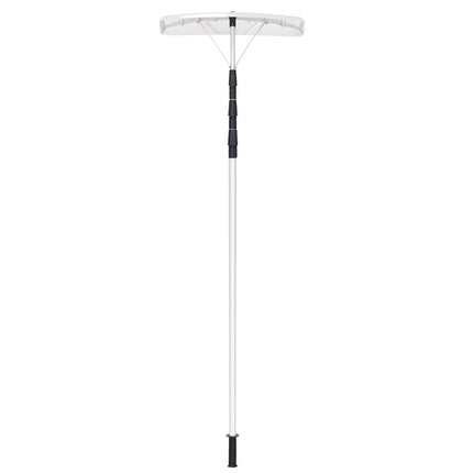 201-630 cm Aluminium Schneeschieber mit Gummilippe Schneeräumer für Dach