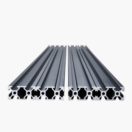 2040 T-Slot Aluminum Extrusion, 4 Pack, 1000mm Black