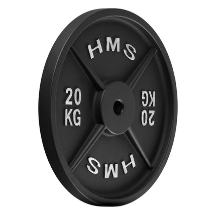 Litinový kotouč 20 Kg, otvor 31 mm, černý